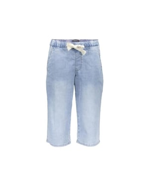 Geisha capri elastic waist 51306-10 830 bleached denim
