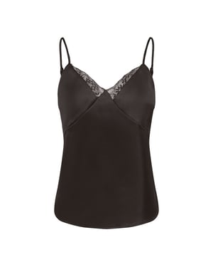 Only onlfaraya strap lace satin top wvn 15380254 chocolate torte