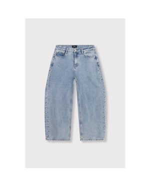 Alix The Label Studded barrel denim pants -
