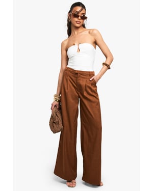 Double Layered Slinky Trim Detail Bandeau Bodysuit