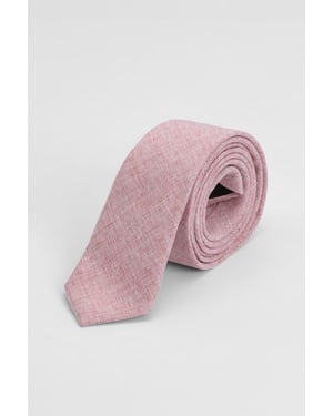 Pink Linen Look Tie