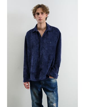 Oversized Velours Shirt