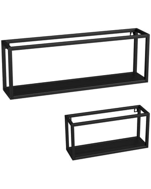 4goodz 2-delige set wandplanken voor wandmontage staal -