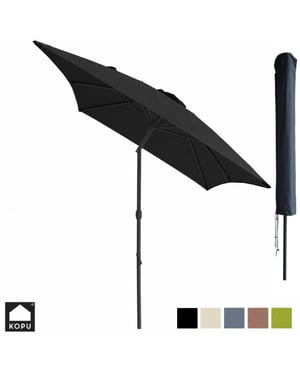 Kopu ® sevilla parasol rechthoek 200x300 cm met hoes balkonparasol