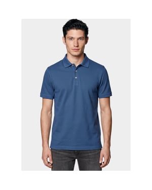 Born with Appetite Polo heren arto polo bwa25108ar22/268 jeans blue
