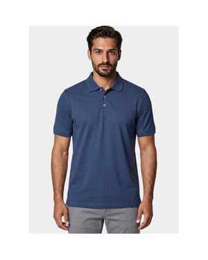 Bos Bright Blue Scotland blue polo heren boris polo spe25108bo40sb/268 jeans blue