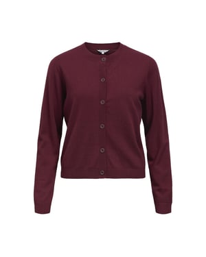 Object objthess l/s short cardigan noos 23043508 windsor wine