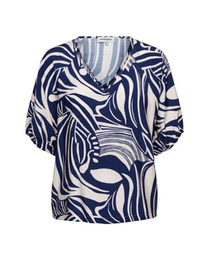 &Co Woman &co women top amelie weave blue multi