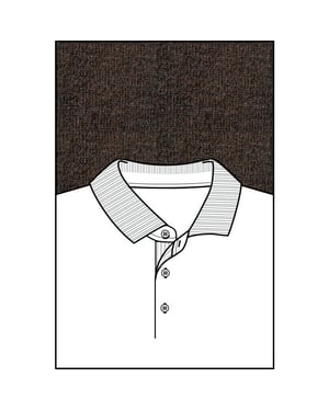 Baileys Polo lange mouw pullover polo collar placke 520063/80