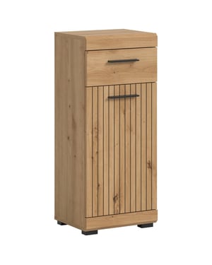 Furnilux Compacte staande kast op wieltjes design opbergkast met deur en lade