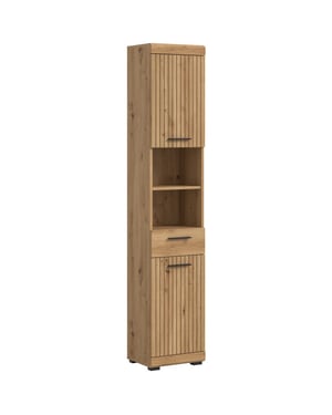Furnilux Moderne hoge kast in artisan ruime opbergkast met schuiflade en