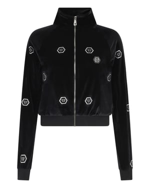 Chenille Tracksuit Jacket Mini Monogram Crystal Monogram Monogram