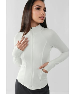 Fitted Knitted Turtleneck Active Top