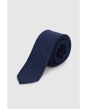 Navy Retro Geo Tie