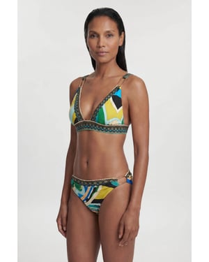 Placement Print Bikini Top