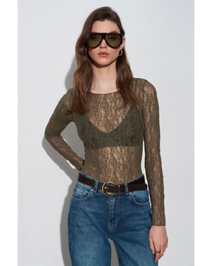 Slim Fit Kant Boot Hals Blouse