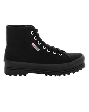 Superga Dames/Dames 2341 Alpina Canvas Hoge Top Schoenen (Zwart)