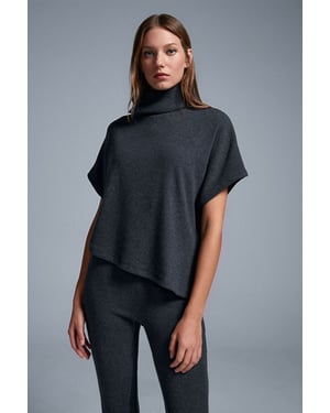 Ribbad polotröja kortärmad blus