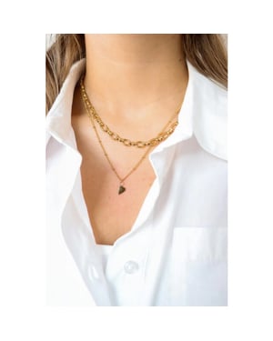 Label Kiki Heart necklace gold