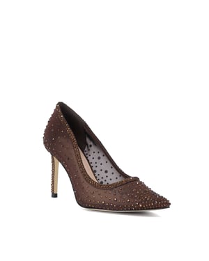 Dune Ladies Blingg - Candy Striped Pointed Toe Flat Shoes