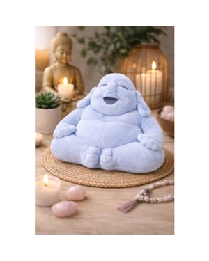 WDMT Buddha knuffel – 20 cm – baby knuffel – geboortecadeau – zachte pluche knuffel –