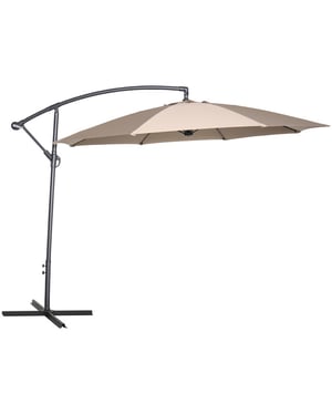 Garden Impressions Athene parasol Ø300 cm carbon black taupe