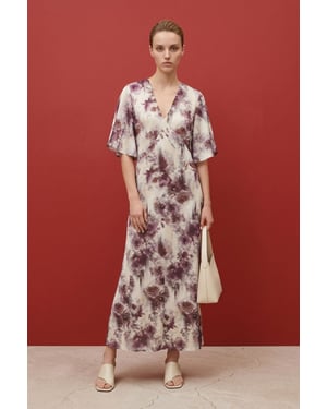 Abstracte Print Midi Jurk