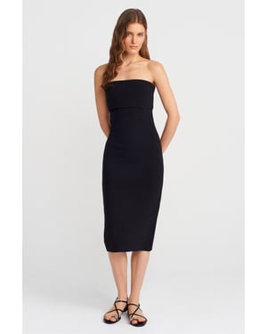 Strapless Bodycon Midi-jurk