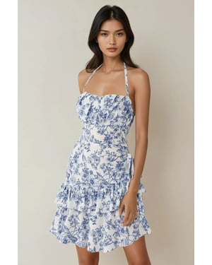 Bloemenpatroon Mini-jurk