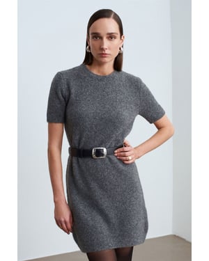 Geribbelde Gebreide Mini-jurk