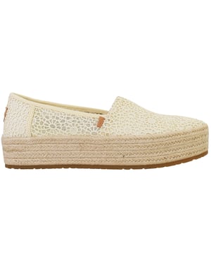 Toms Valencia Womens Off White Espadrilles