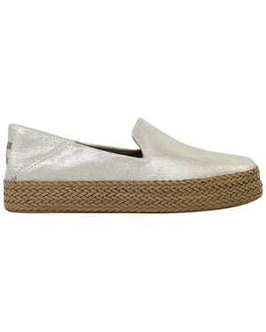 Toms Carolina Womens Silver Espadrilles