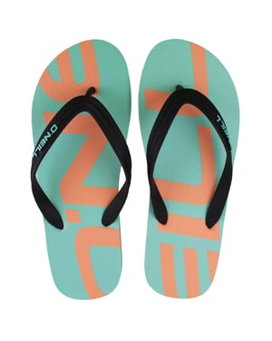 O'Neill FM Profile Logo Mens Green Flip-Flops