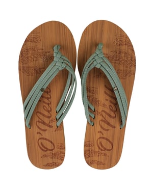 O'Neill Ditsy Womens Green Flip-Flops
