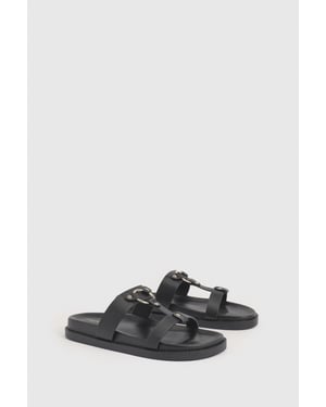 Wide Fit T Bar Chunky Sandals