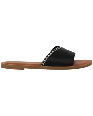 Toms Shea Womens Black Sliders
