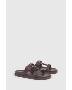 Wide Fit T Bar Chunky Sandals