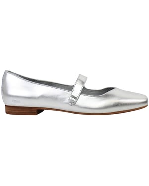 Toms Bianca Womens Silver Shoes