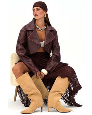 Carnas Faux Leather Jas