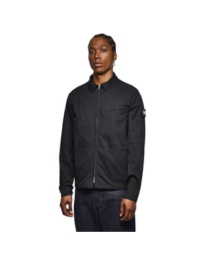 Weekend Offender Katoenen overhemd heren (Zwart)