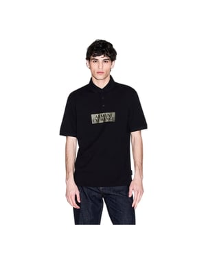 Armani Exchange herenpolo met patch