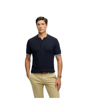 Superdry Essential gebreide poloshirt voor heren