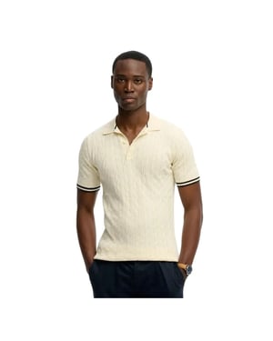 Superdry gebreide poloshirt voor heren