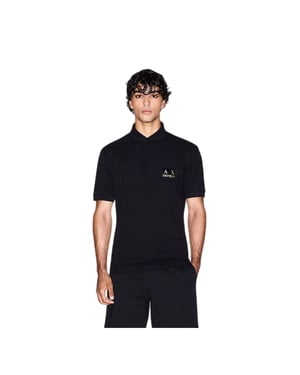 Armani Exchange herenpolo met patch