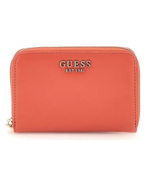 Guess damesportemonnee met lauriermotief