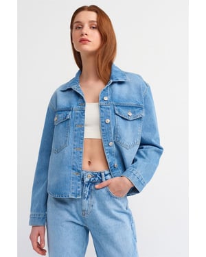 Dames Katoenen Spijkerblouse