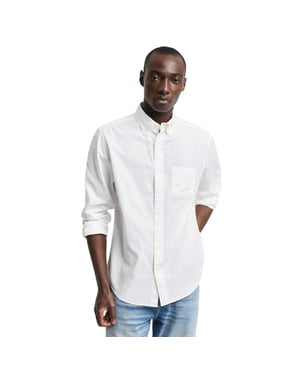 Gant Heren Fit Archive Button-Down overhemd (Crème)