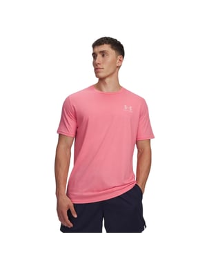 Under Armour Heren Sportstyle Borstlogo T-Shirt (Roze)