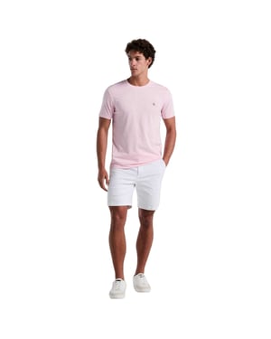 Original Penguin Heren Pete Geborduurd Logo T-Shirt (Roze)
