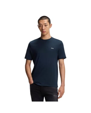 Hugo Heren borst Logo Regular T-Shirt (Donkerblauw)